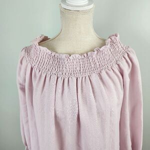 Ark NC Off Shoulder Midi  Dress Lavender Size Large